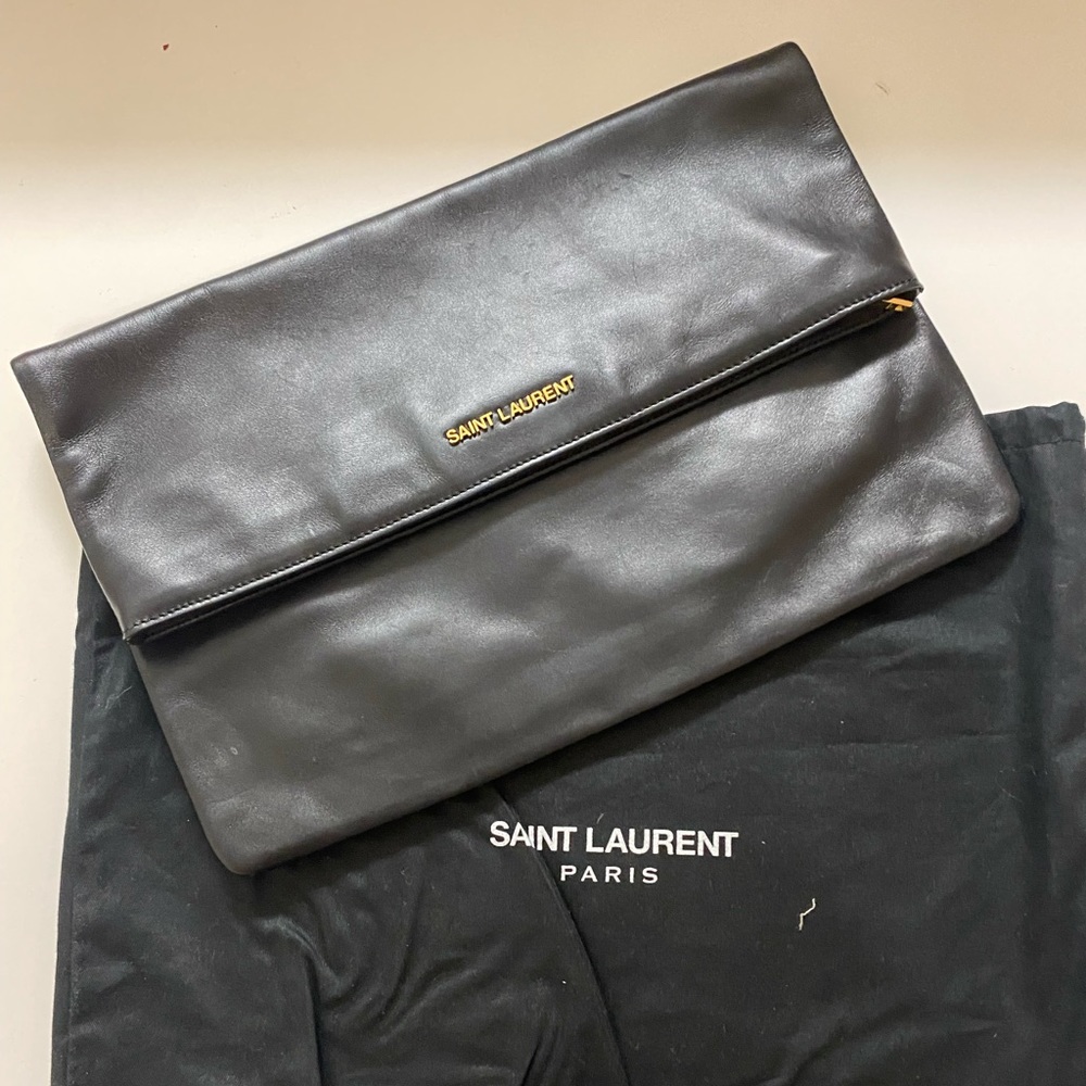 YSL black clutch